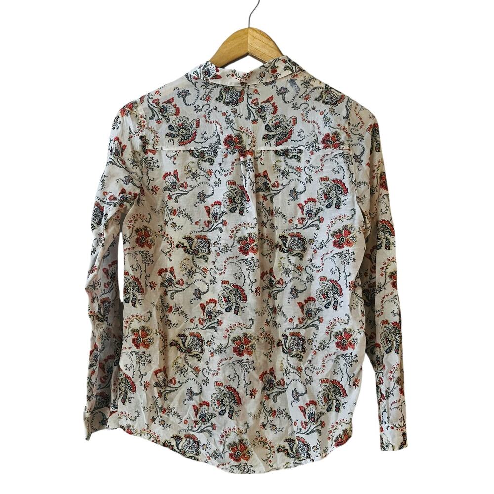 Joie Katrine Silk Blend Floral Print Button Front Long Sleeve Top Size XS Multi - Picture 3 of 8